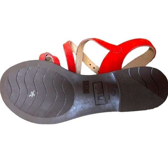 Musse & Cloud Red Strappy Gladiator Sandals - Picture 6 of 8